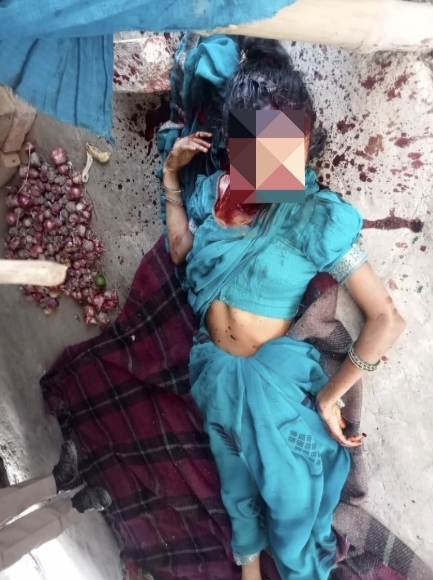 अमेठी में पति ने पत्नी को कुल्हाड़ी से काटकर उतारा मौत के घाट
